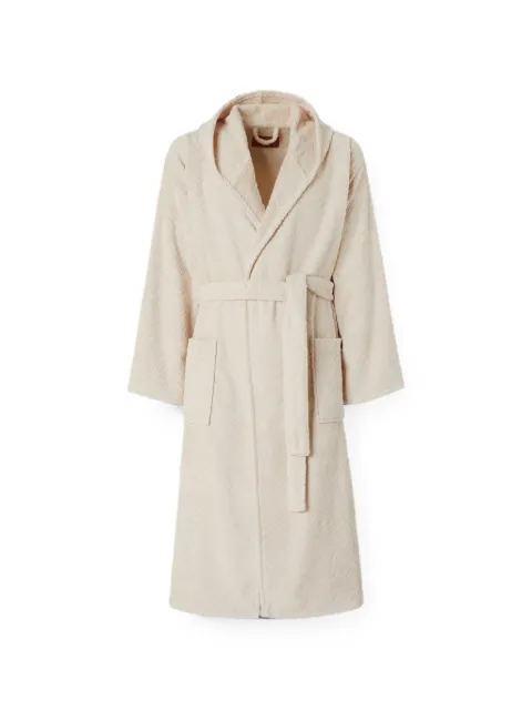 Missoni Home hooded cotton bathrobe Neutrals 1D3AC99718