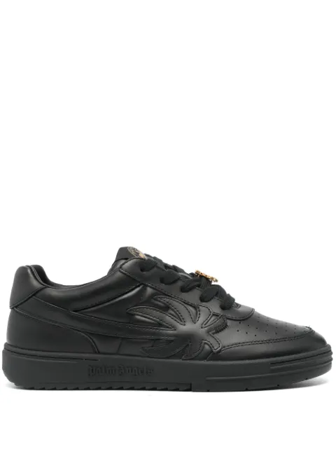 Palm Angels Palm Beach University leather sneakers Black PMIA097S24LEA0011010