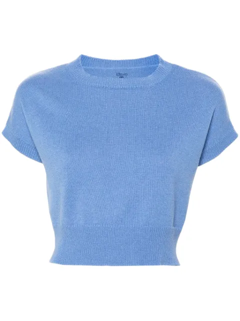 Teddy Cashmere Genovas cashmere top Blue GENOVASLEEVELESS