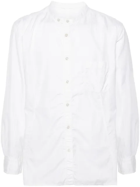 Yohji Yamamoto plain cotton shirt White HBB03021