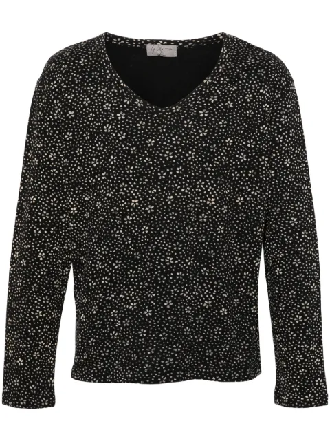 Yohji Yamamoto abstract-print T-shirt Black HBT61977