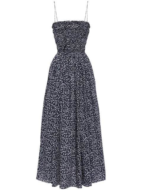 Matteau floral-print cotton dress Blue SHBDRPRDAN