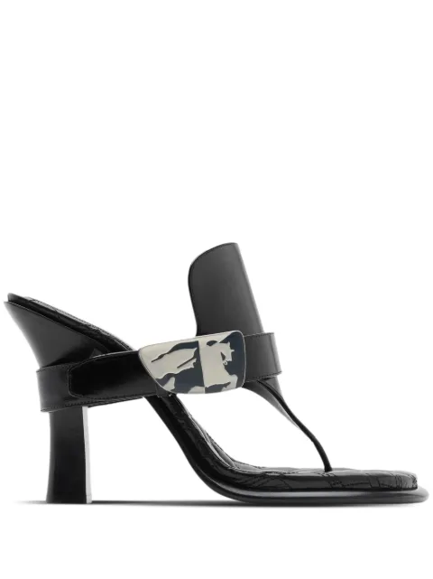 Burberry Bay leather sandals Black 8085544