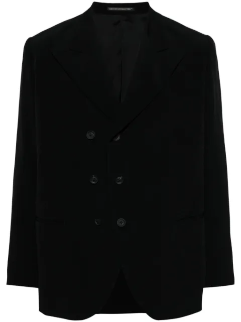 Yohji Yamamoto double-breasted blazer Black HSJ34500