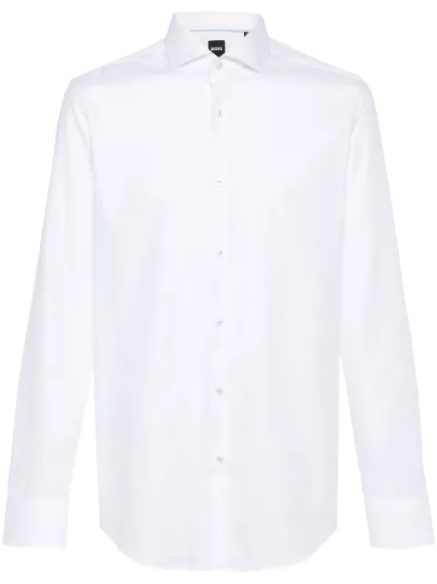 BOSS long-sleeves cotton shirt White 50508421