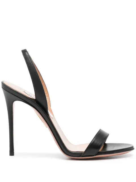Aquazzura 105mm So Nude sandals Black SNUHIGS0NAP000