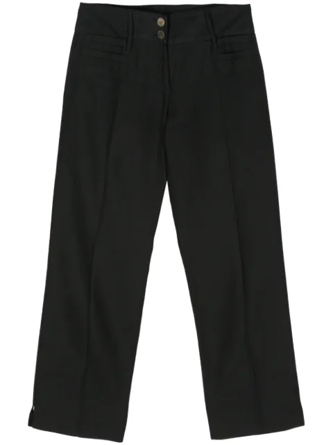 Dolce & Gabbana Pre-Owned 2000s pressed-crease trousers Black DOG250RQ