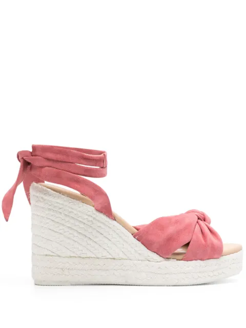 Manebi 100mm suede espadrilles Orange W15WSHAMPTONS