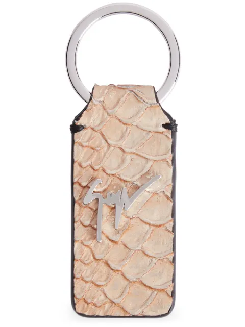 Giuseppe Zanotti Bernaard leather keyring Pink IAU1023H04