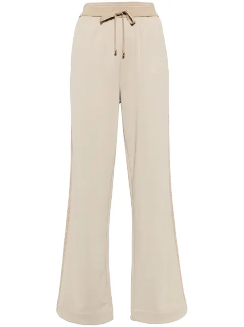 Lorena Antoniazzi cotton-blend track pants Brown P2469PA50A3674