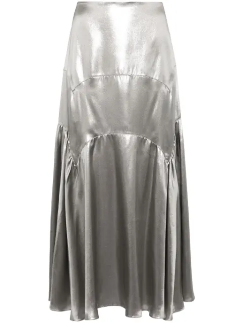 Lanvin metallic long skirt Silver RWST00035864P24