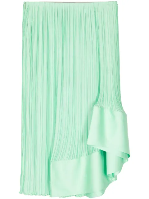 Lanvin asymmetric pleated skirt Green RWST00205944E24