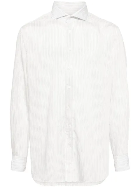 Lardini striped button-up shirt White EQCIROEQC1797