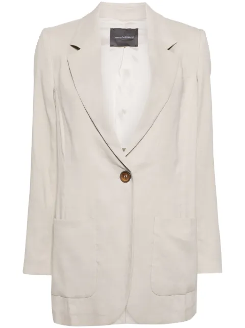 Lorena Antoniazzi single-breasted blazer Neutrals P2447GA02B3347