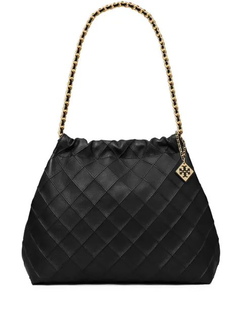 Tory Burch Fleming Soft drawstring tote bag Black 154572
