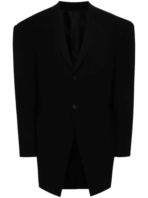 Rick Owens EDFU single-breasted coat Black RR02C7736ZL