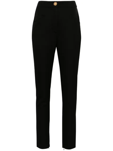 Balmain skinny cut black grain de poudre pants Black CF1PD010WB01