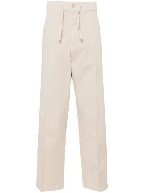 Canali drawstring-waist straight-leg trousers Neutrals 91694PT00452