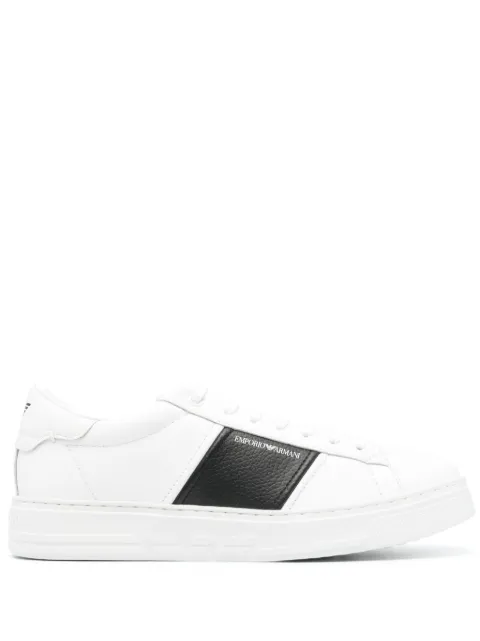 Emporio Armani logo-printed leather sneakers White X4X570XN840