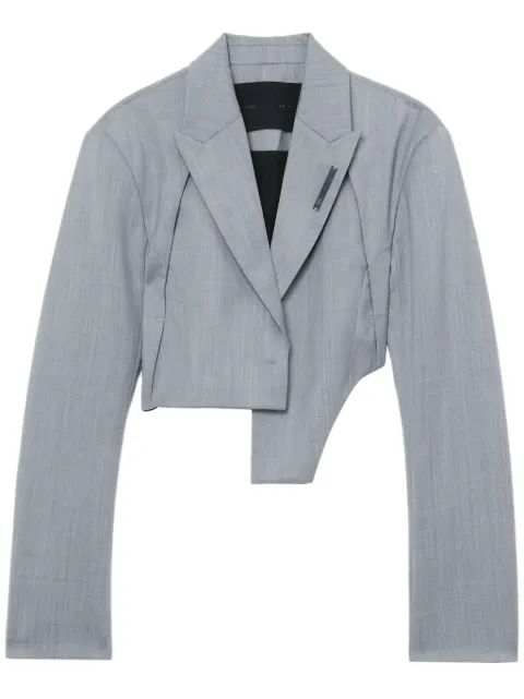 HELIOT EMIL asymmetric virgin-wool blazer Grey HEW04005W02LGYME09