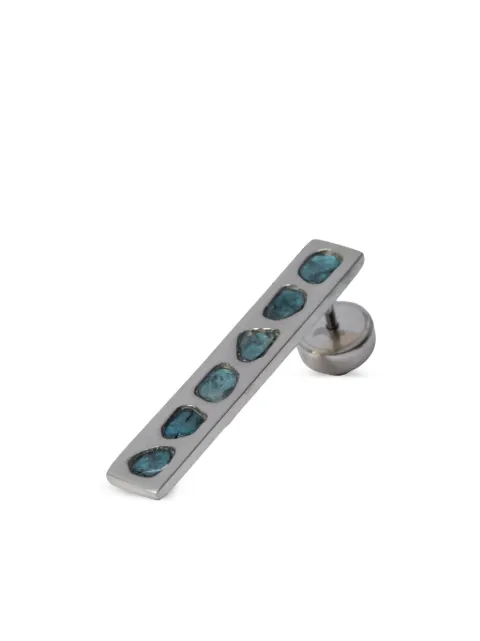 Parts of Four embellished plate earring Silver 11352PABDIA