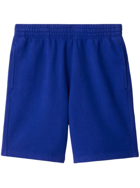 Burberry Equestrian Knight-appliqué cotton shorts Blue 8084958