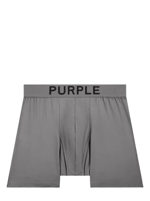 Purple Brand logo-print boxer briefs Grey P801MCGH224