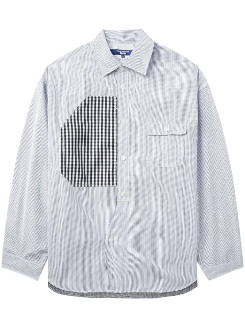 Junya Watanabe MAN panelled cotton shirt Blue WMB005051