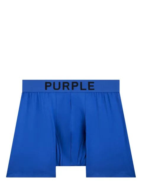 Purple Brand logo-print boxer briefs Blue P801MCCB224
