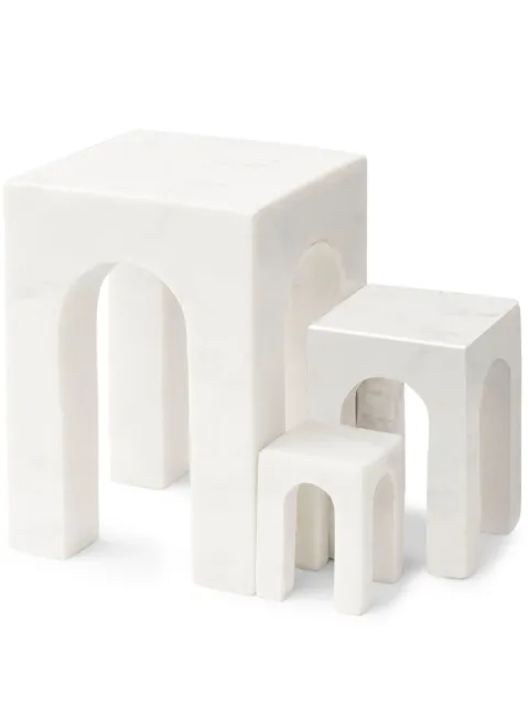 Gejst Arkis bookends (set of three) White 10440
