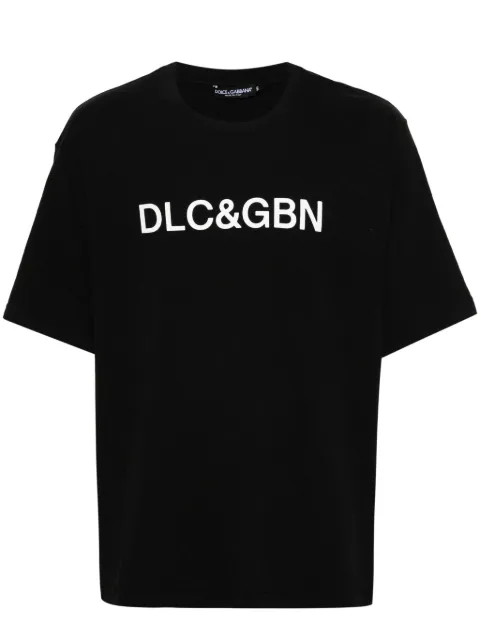 Dolce & Gabbana logo-print cotton T-shirt Black G8PN9TG7M8FN0000