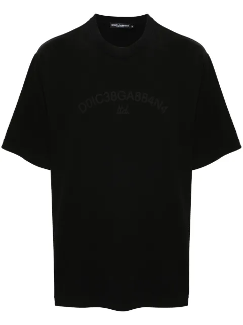 Dolce & Gabbana logo-print cotton T-shirt Black G8PN9TG7M3K