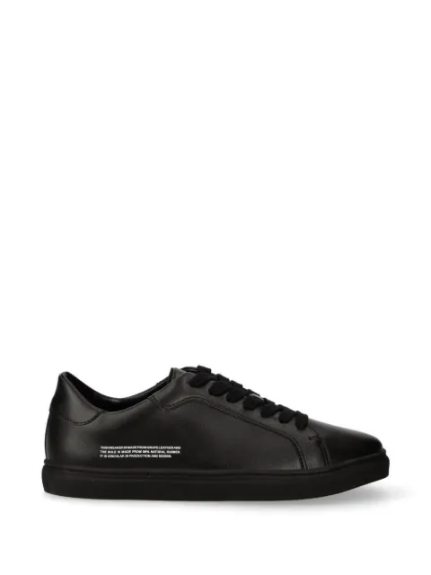 Pangaia Grape leather lace-up sneakers Black 10000195