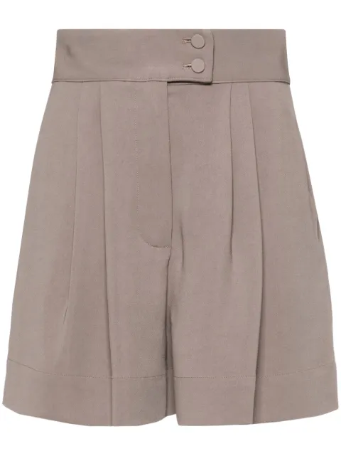 STYLAND pleated high-waist tailored shorts Grey 232300