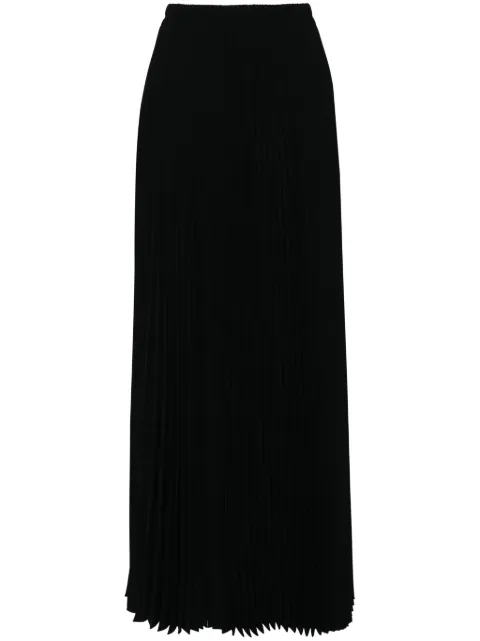 STYLAND high-waist pleated midi skirt Black B016328