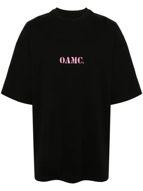 OAMC logo-print cotton T-shirt Black 24E28OAJ14COT00912