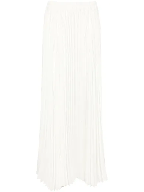STYLAND high-waist pleated midi skirt White B016328