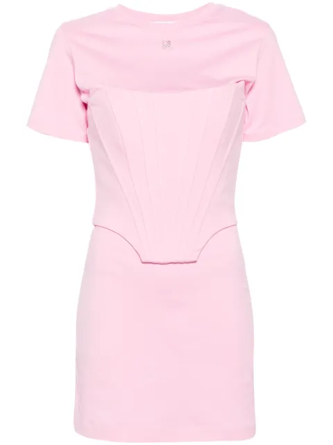 Giuseppe Di Morabito corset-insert T-shirt dress Pink 02PSDR35402295