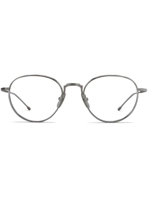 Thom Browne Eyewear round-frame titanium glasses Silver UEO119AG0001
