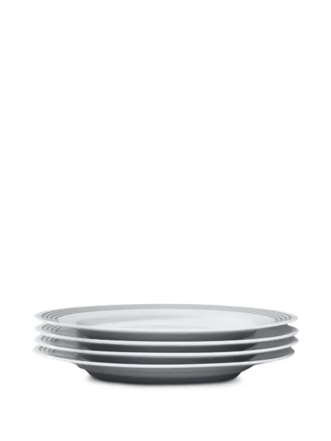 Thom Browne limoges-porcelain 4-Bar Haviland tea time plates set White UXU096AM0014