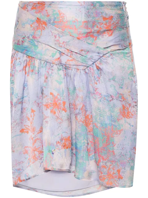 IRO Theoline silk mini skirt Purple THEOLINEWP31