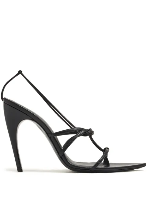Nensi Dojaka pointed-toe leather sandals Black ND24SSPCW42040A