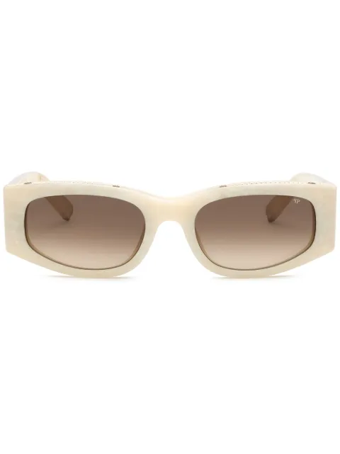 Philipp Plein Eyewear round-frame crystal-embellished sunglasses Neutrals AAAAWES0151PXV037N