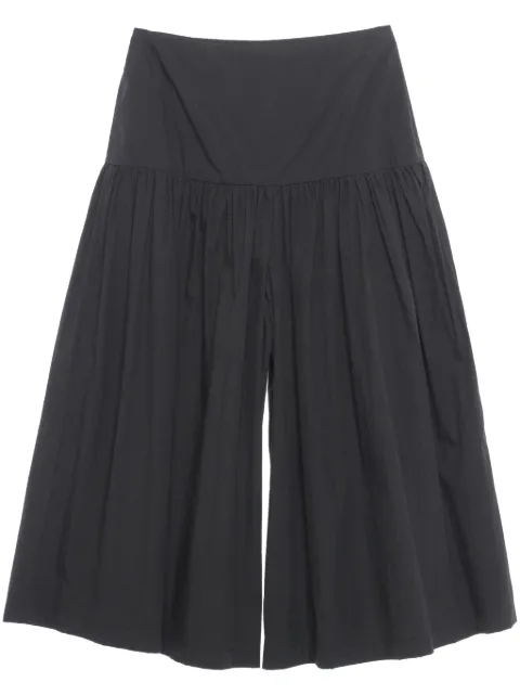 Amomento pleated wide-leg shorts Black AM24SSW03PT