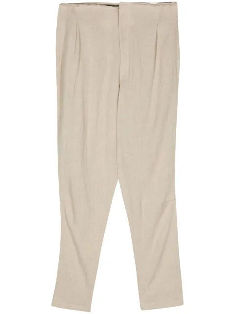 Elena Velez high-waisted tapered trousers Neutrals EV052YR003