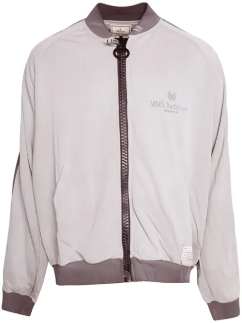 Maison MIHARA YASUHIRO Wide Back zip-up track jacket Grey A12JK591