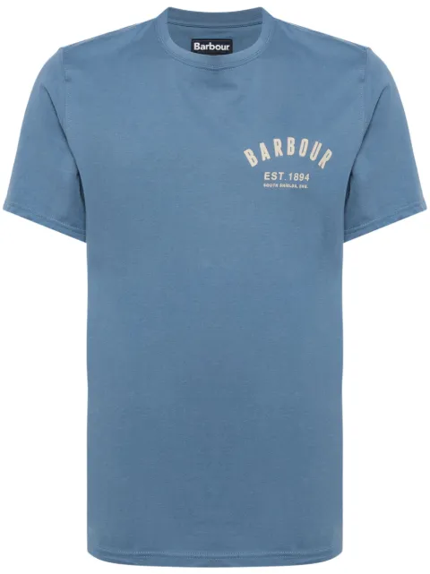 Barbour logo-print T-shirt Blue MTS0502