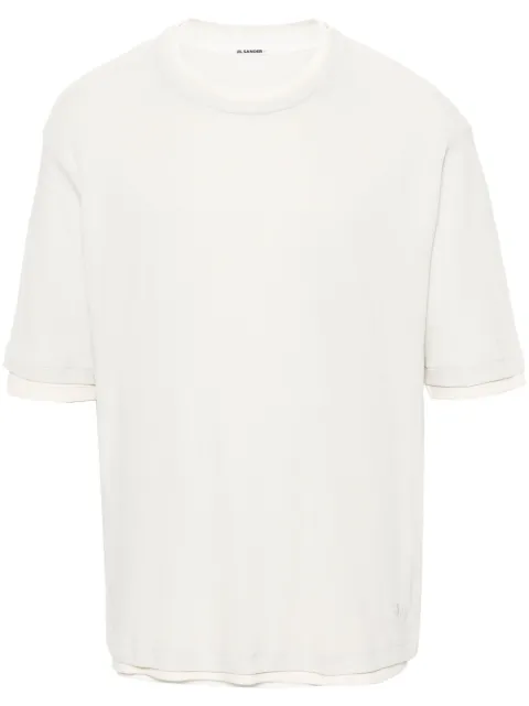 Jil Sander layered cotton T-shirt White J47FV0103JTN356
