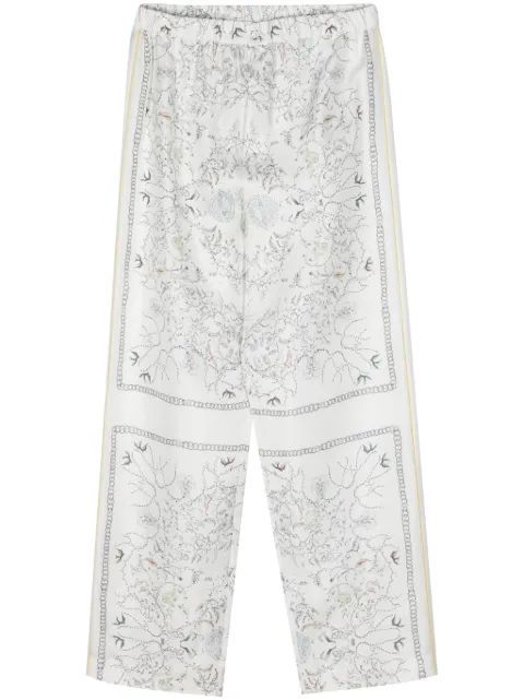 Fabiana Filippi silk palazzo trousers White PAD274F533H4080000
