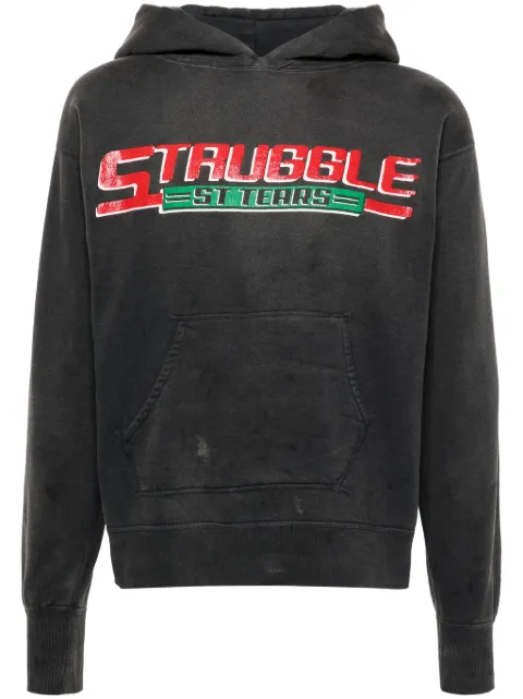 SAINT MXXXXXX Struggle Tears cotton hoodie Grey SMYS80000